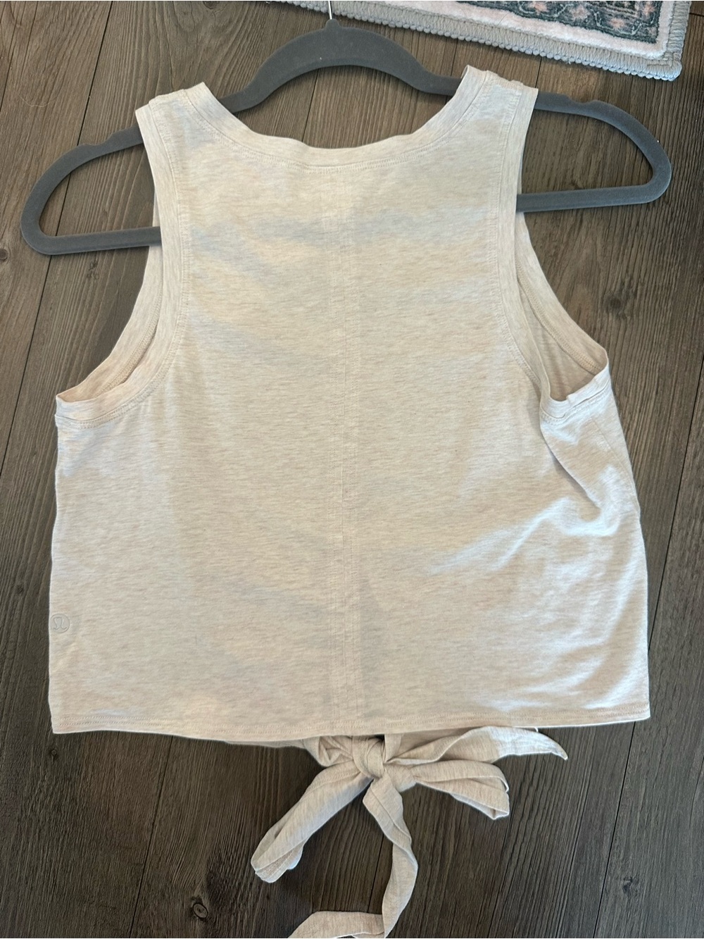 lululemon athletica pink heather Tie-front Tank